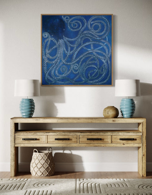 Kracken | Framed Giclee Print on Canvas